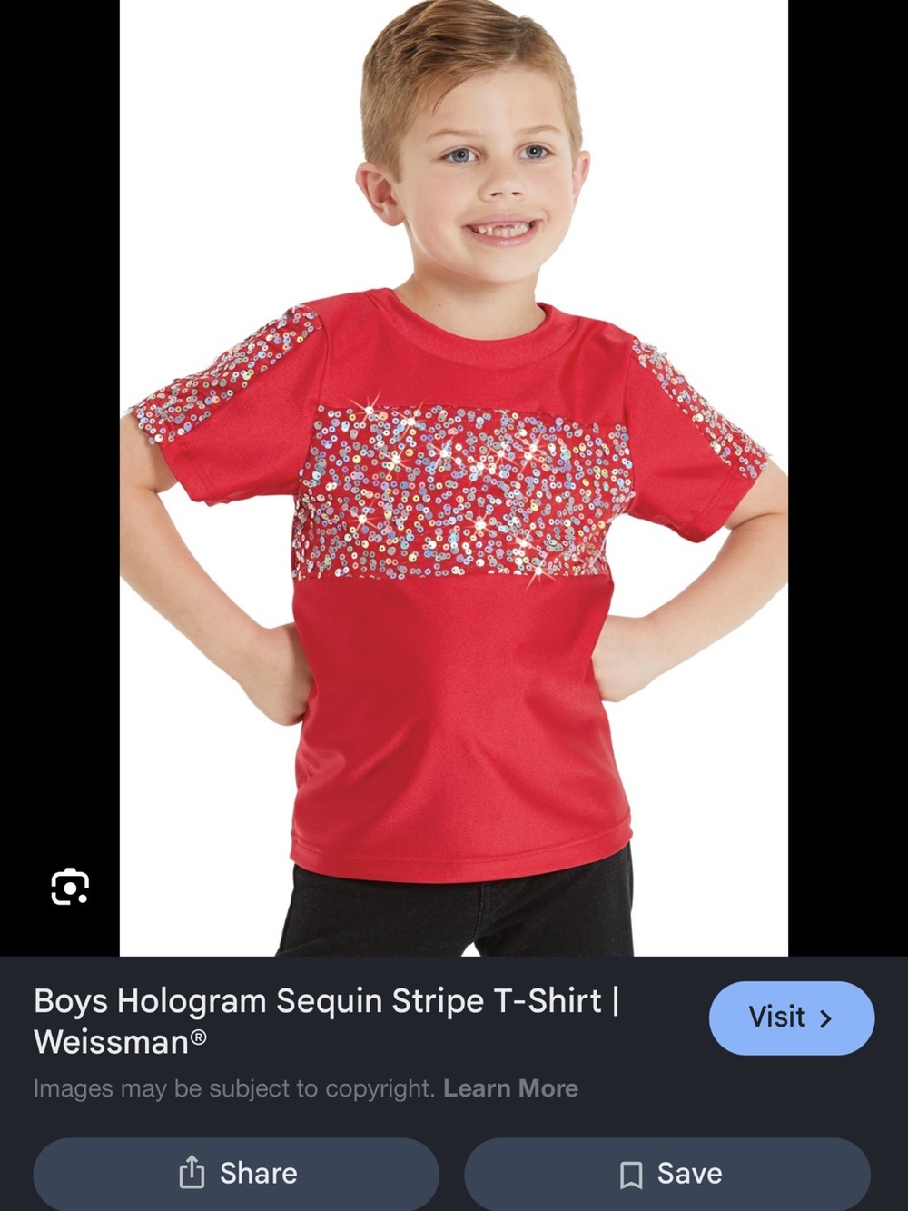 Weissman Hot Pink Sequin Panel Short Sleeve Tee